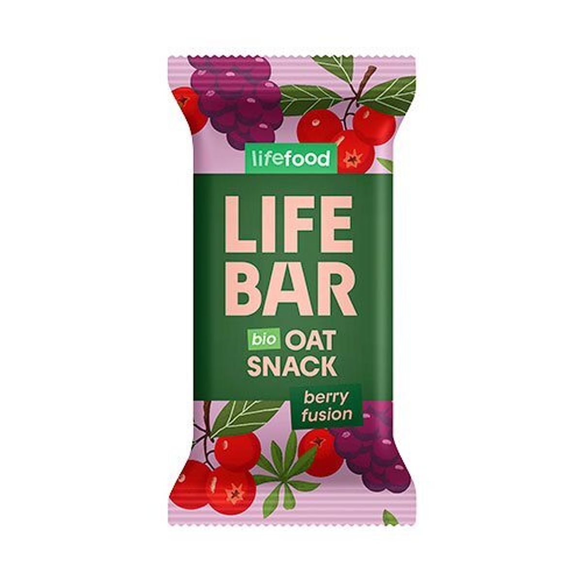 Lifefood Lifebar Havre Snack Berry Fusion Ø, 40g