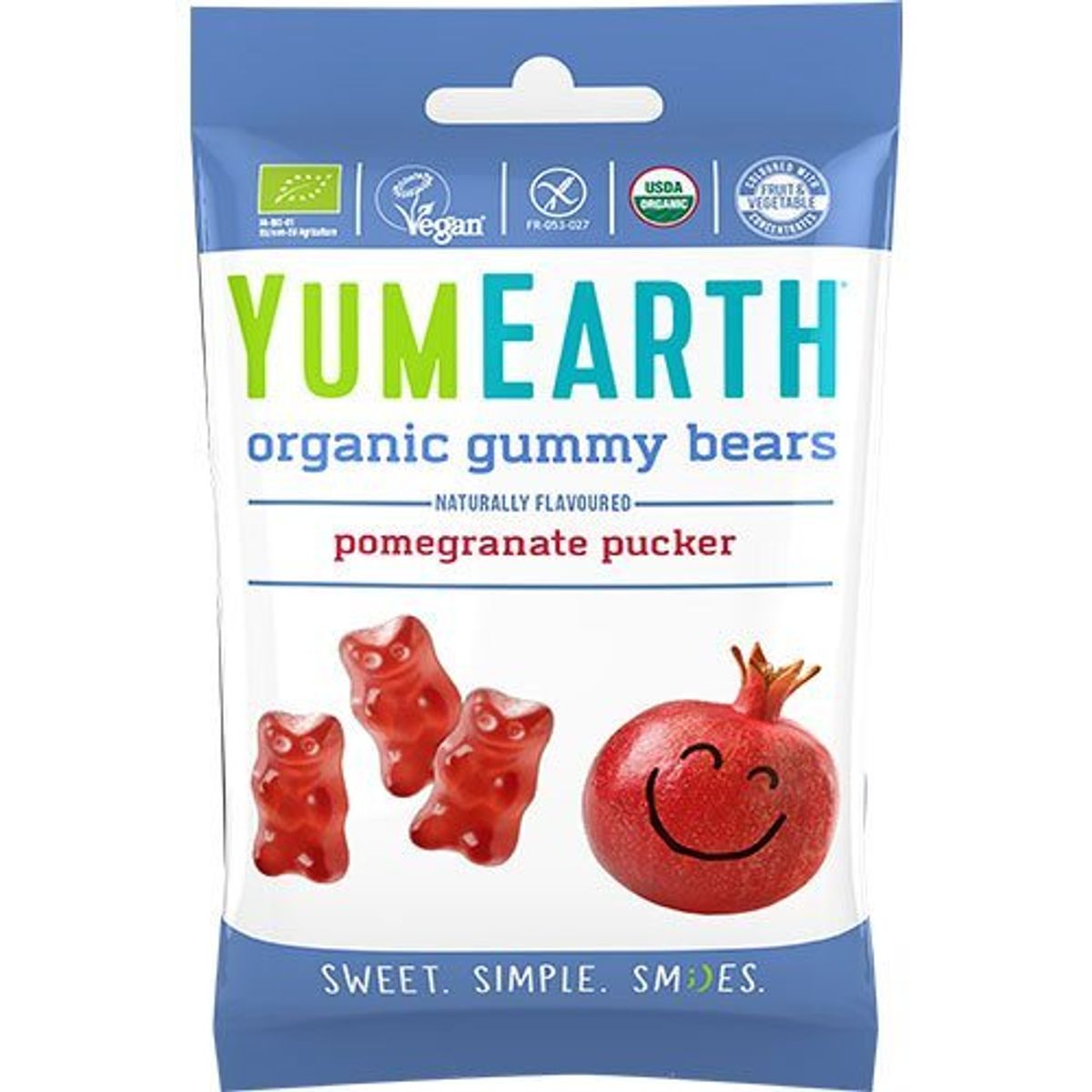 Yum Earth Gummy Bears Ø, 50g.