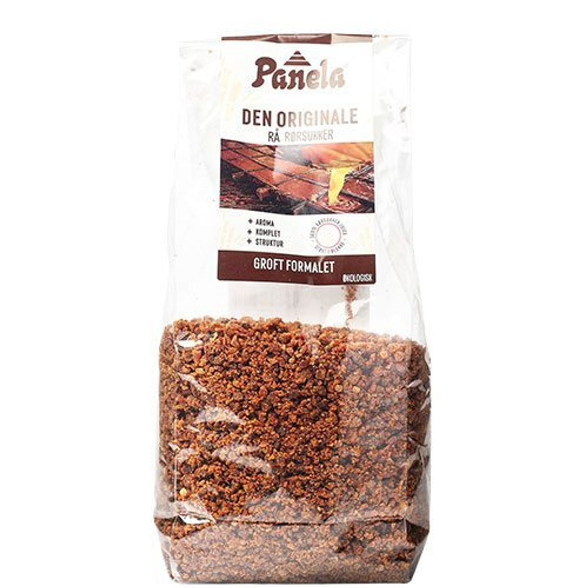 Panela Rørsukker groft formalet, Ø, 500g.