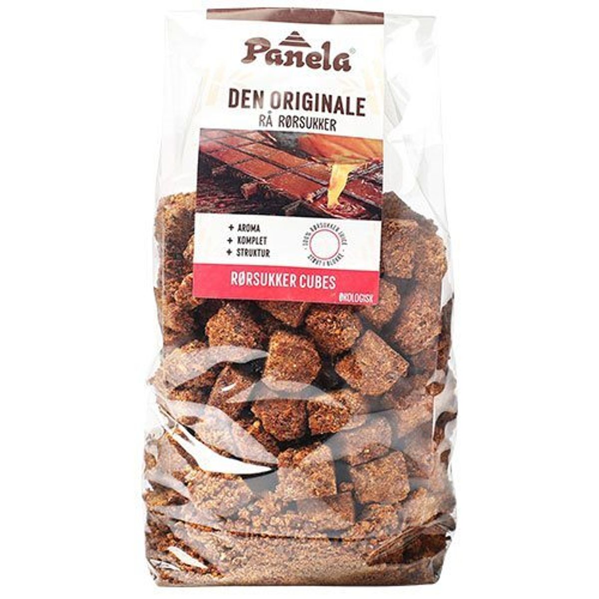 Panela Rå rørsukker cubes, Ø, 500g.