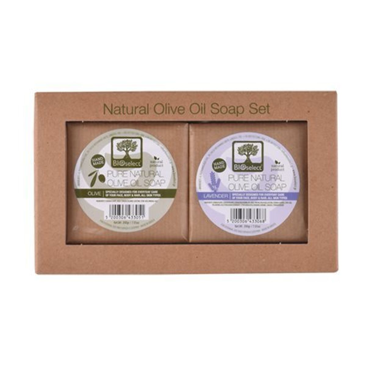 Bloselect Set Handmade Olive Oil Soap+Lavender OliveOil Soap, 1 pk.