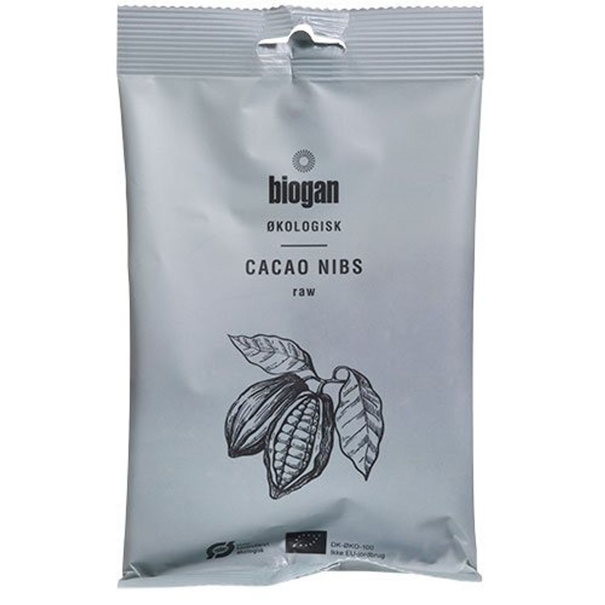 Biogan Cacao nips Criollo raw Ø, 80g.