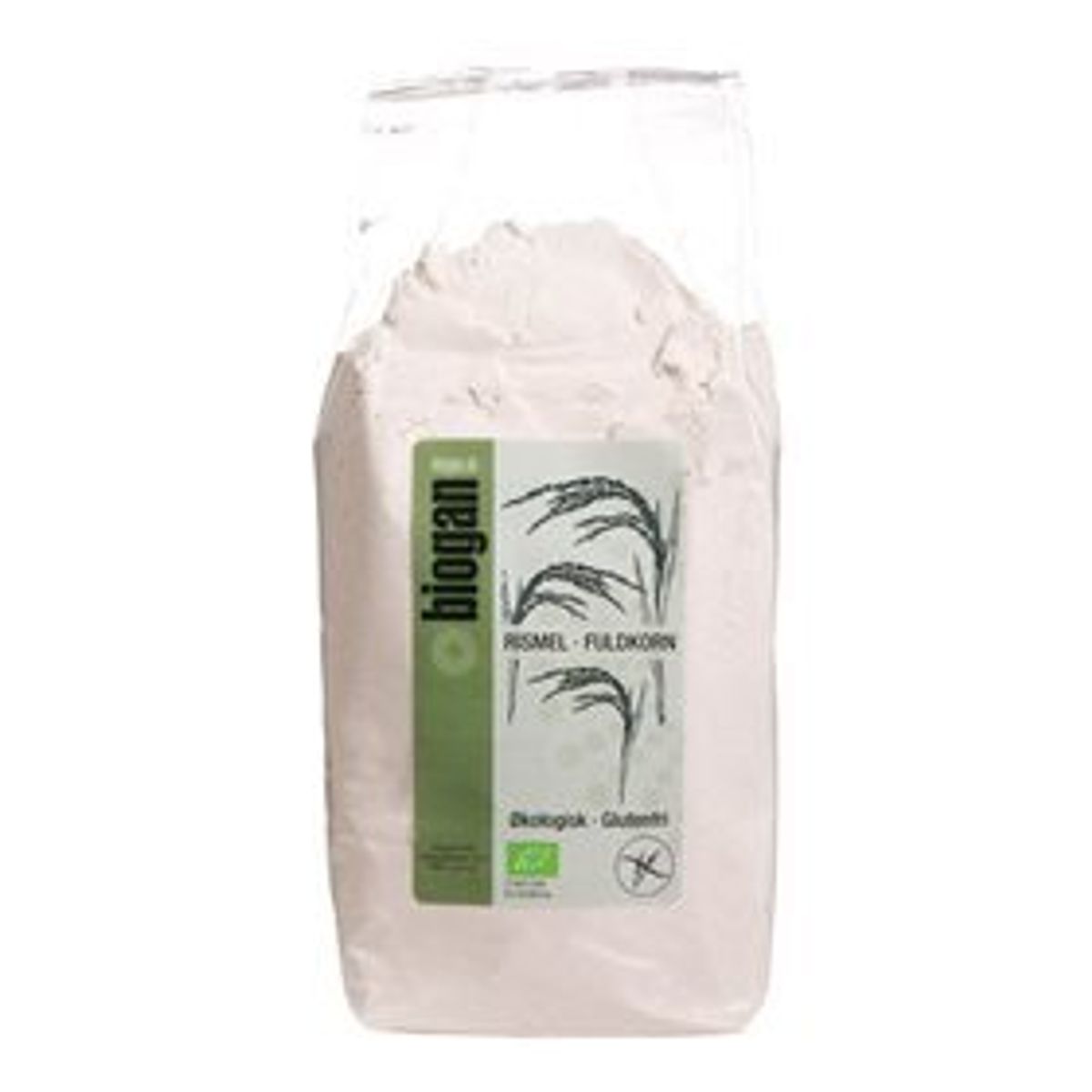 Biogan Rismel fuldkorn Ø glutenfri, 1kg.