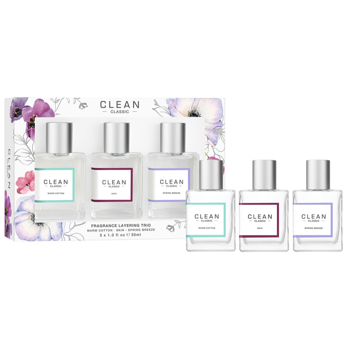 Clean Classic Fragrance Layering Trio 2024, 3x30ml.