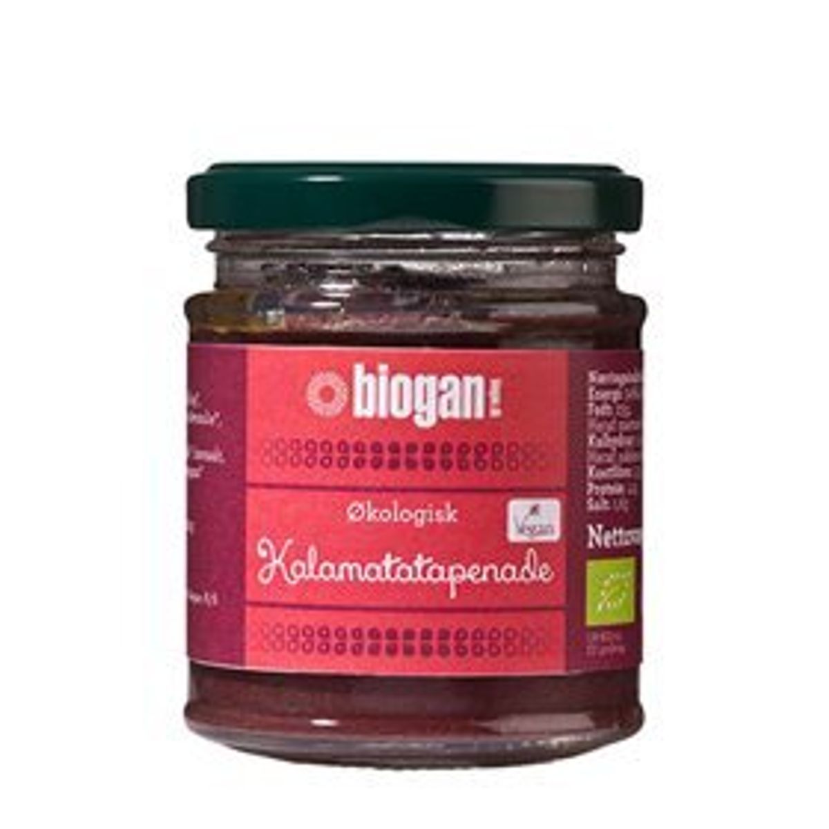 Biogan Kalamata tapenade Ø, 190g.