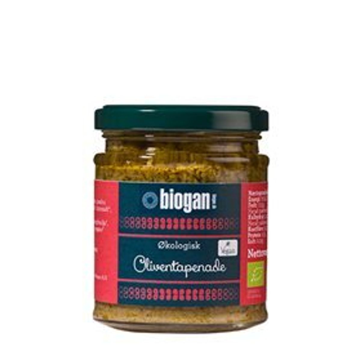 Biogan Oliven tapenade Ø, 190g.