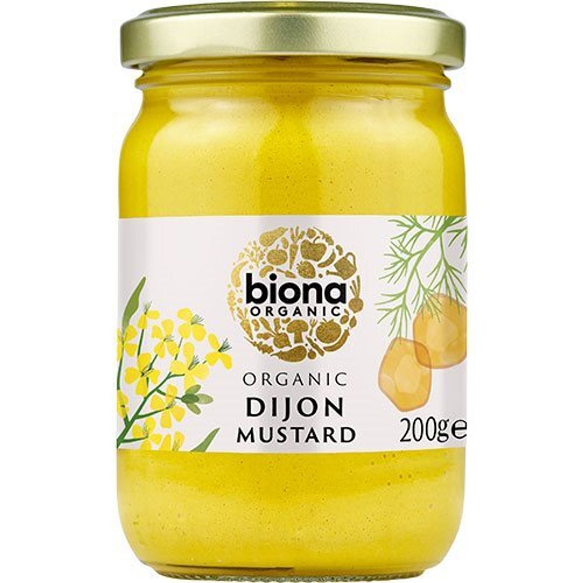 Biona Dijon sennep Ø, 200g.