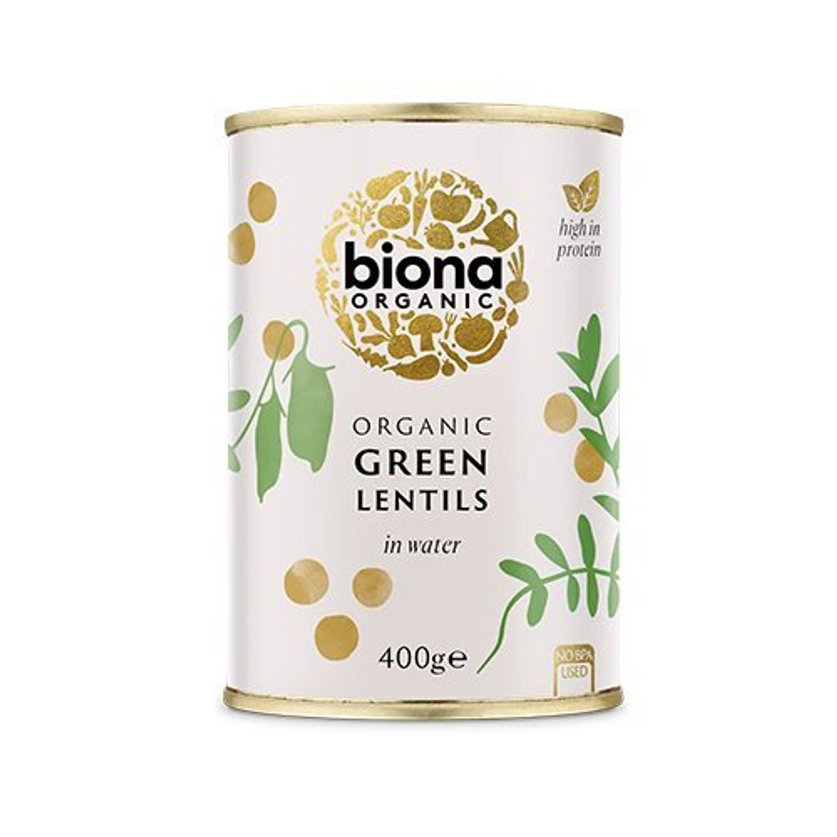 Biona Grønne linser Ø, 400g.