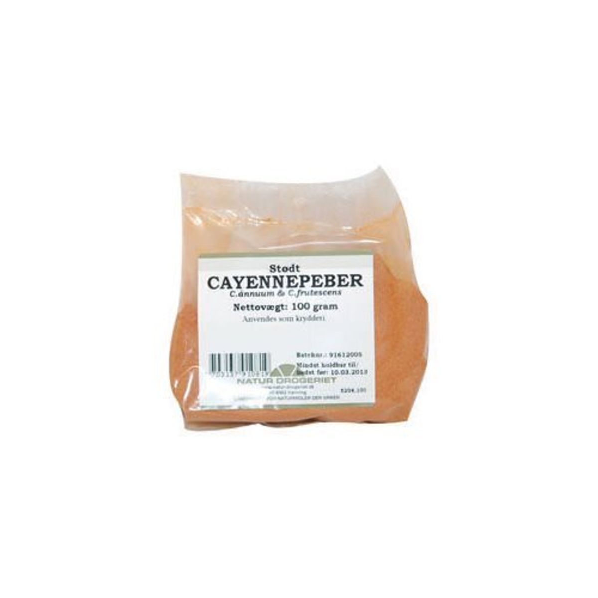 Natur-Drogeriet Cayennepeber stødt, 100g.