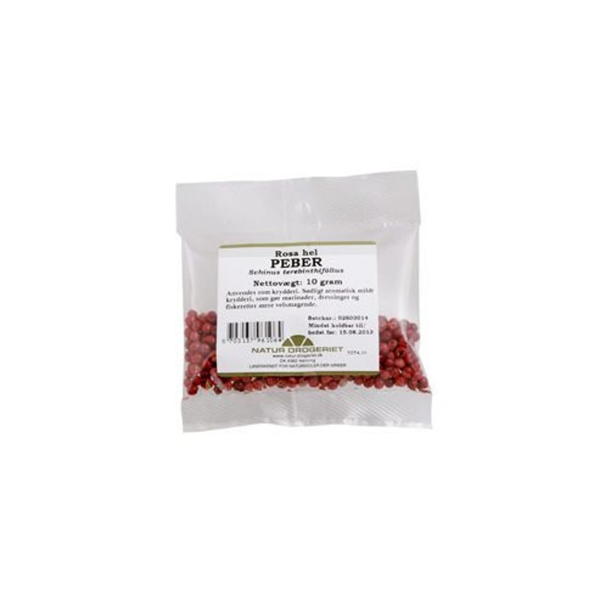 Natur-Drogeriet Peber rosa hel, 10g.