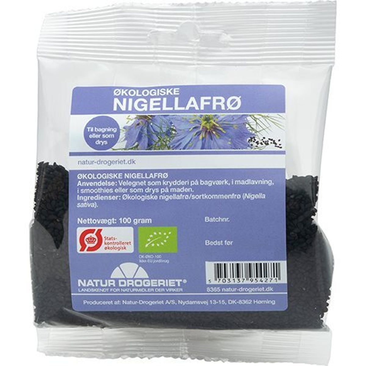 Natur-Drogeriet Nigellafrø Ø, 100g.