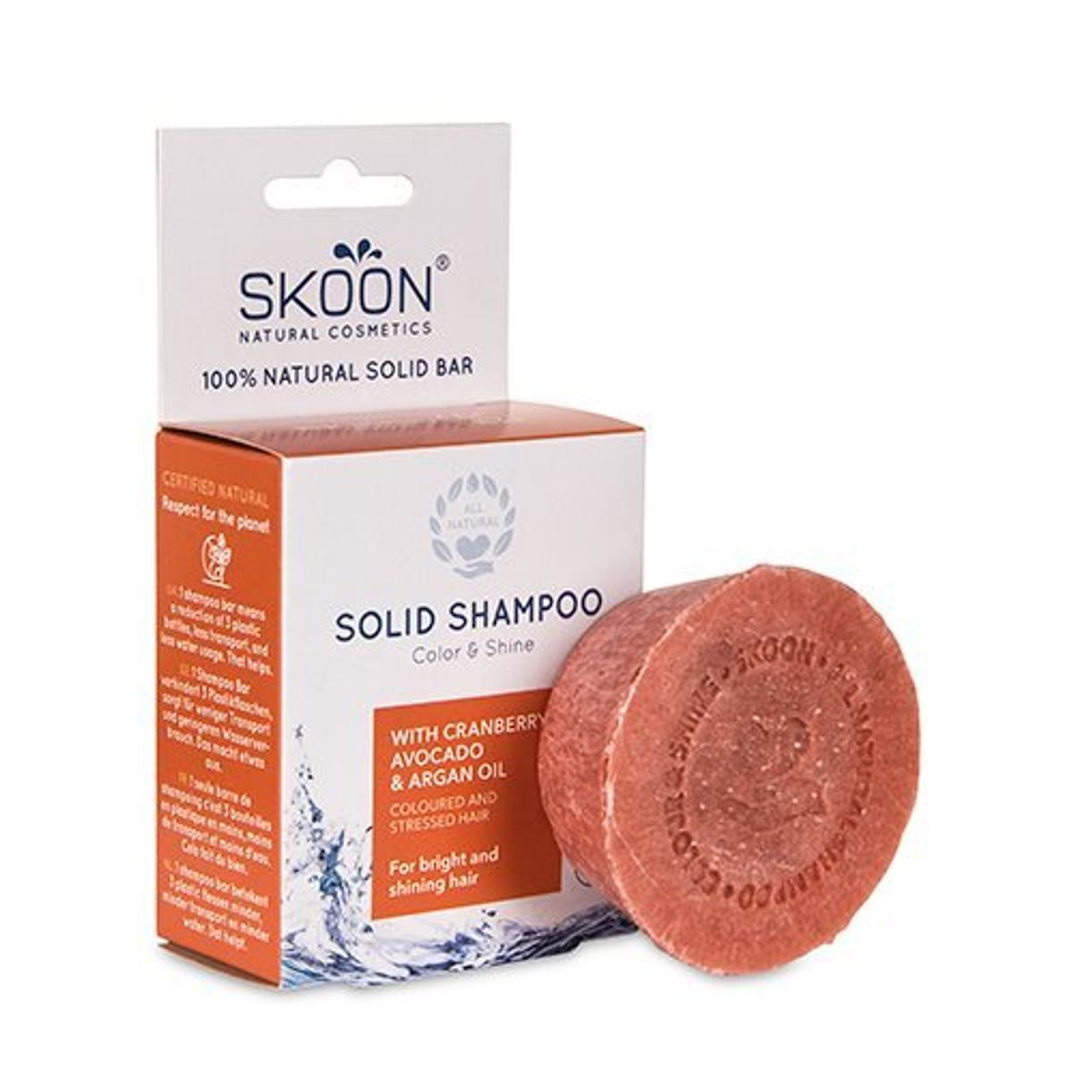 Skoon Solid shampoo Color & Shine, 90g