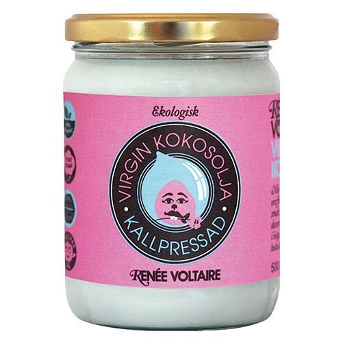 Renée Voltaire Kokos olie raw Ø, 500g.