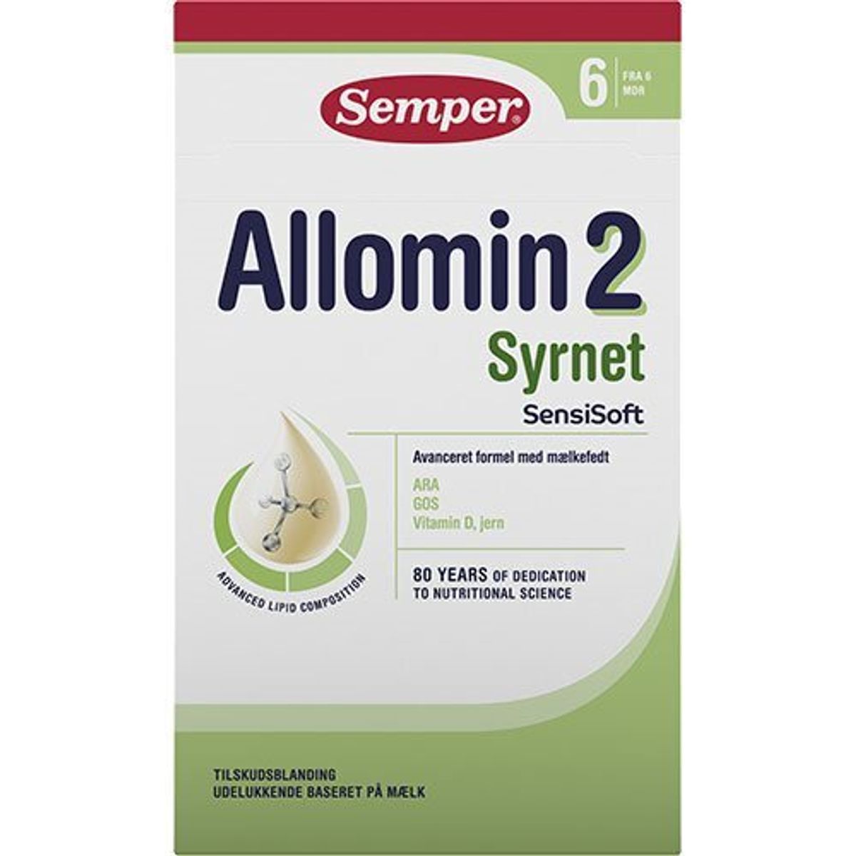 Semper Allomin 2 Syrnet pulver, 700g.