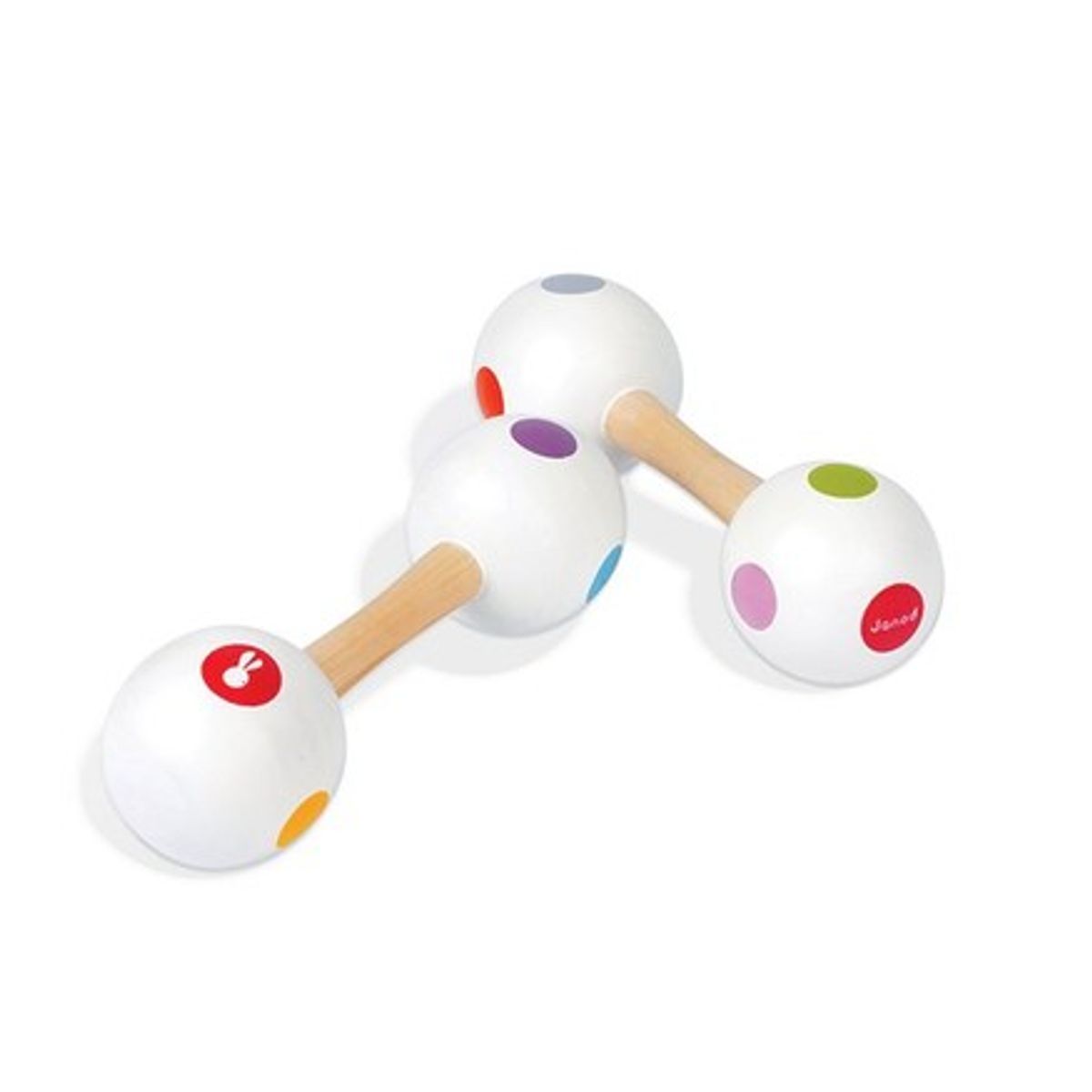 Janod Confetti Maracas Barbell