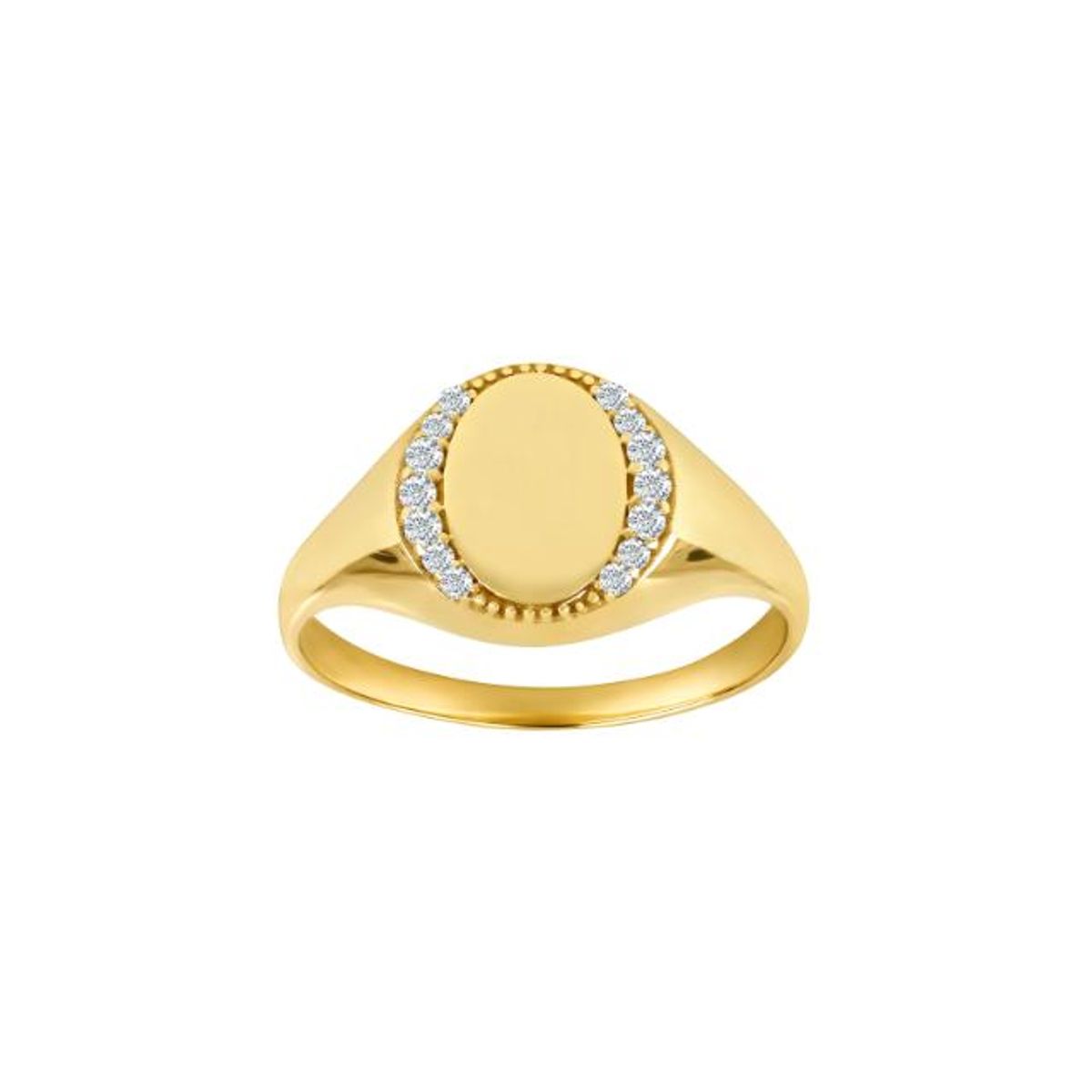 Nordahl Andersen Plade 8 Karat Guld Ring 158000CZ3