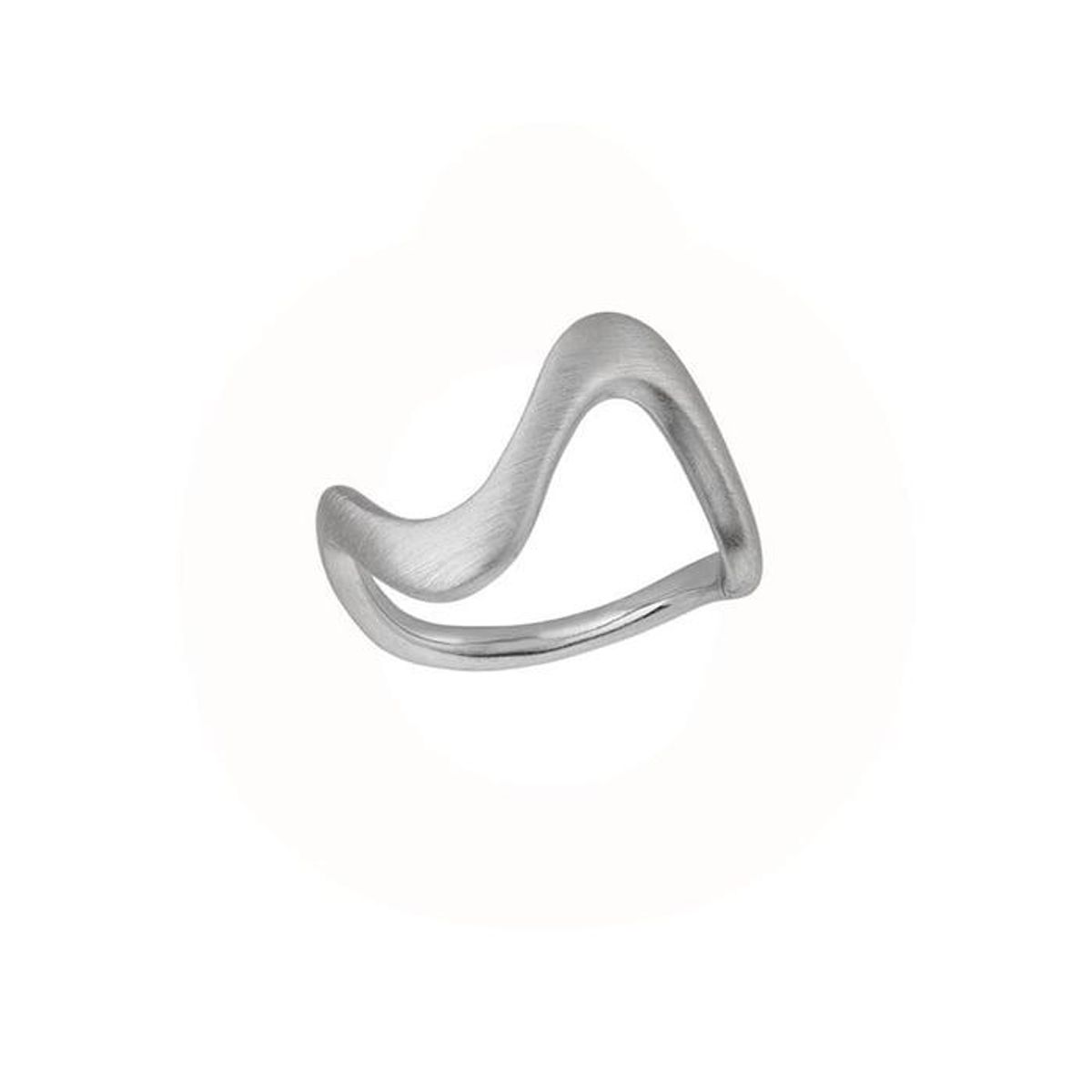 byBiehl Wave Large Ring i Sterling Sølv 5-3704-R-H