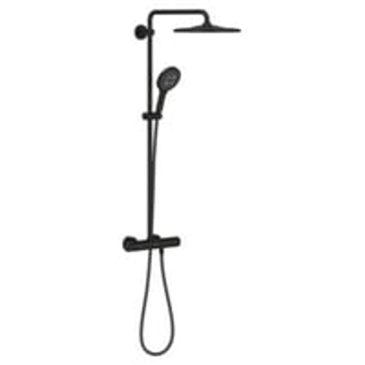 Grohe Rainshower Smartactive 310 mm brusesystem, Phantom Black