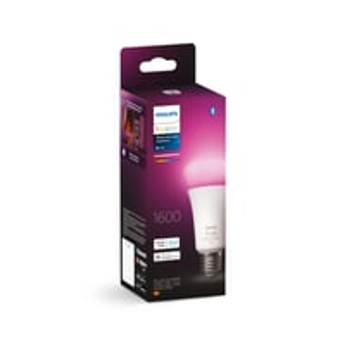 Philips Hue E27 LED-pre, 1600 lm, Color & White Ambiance, Zigbee + Bluetooth