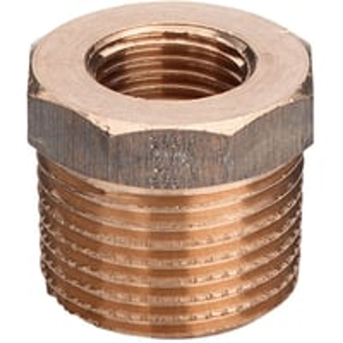 Gevindfittings reduktion, 1/2" x 1/8", rdgods silicium bronze - Viega