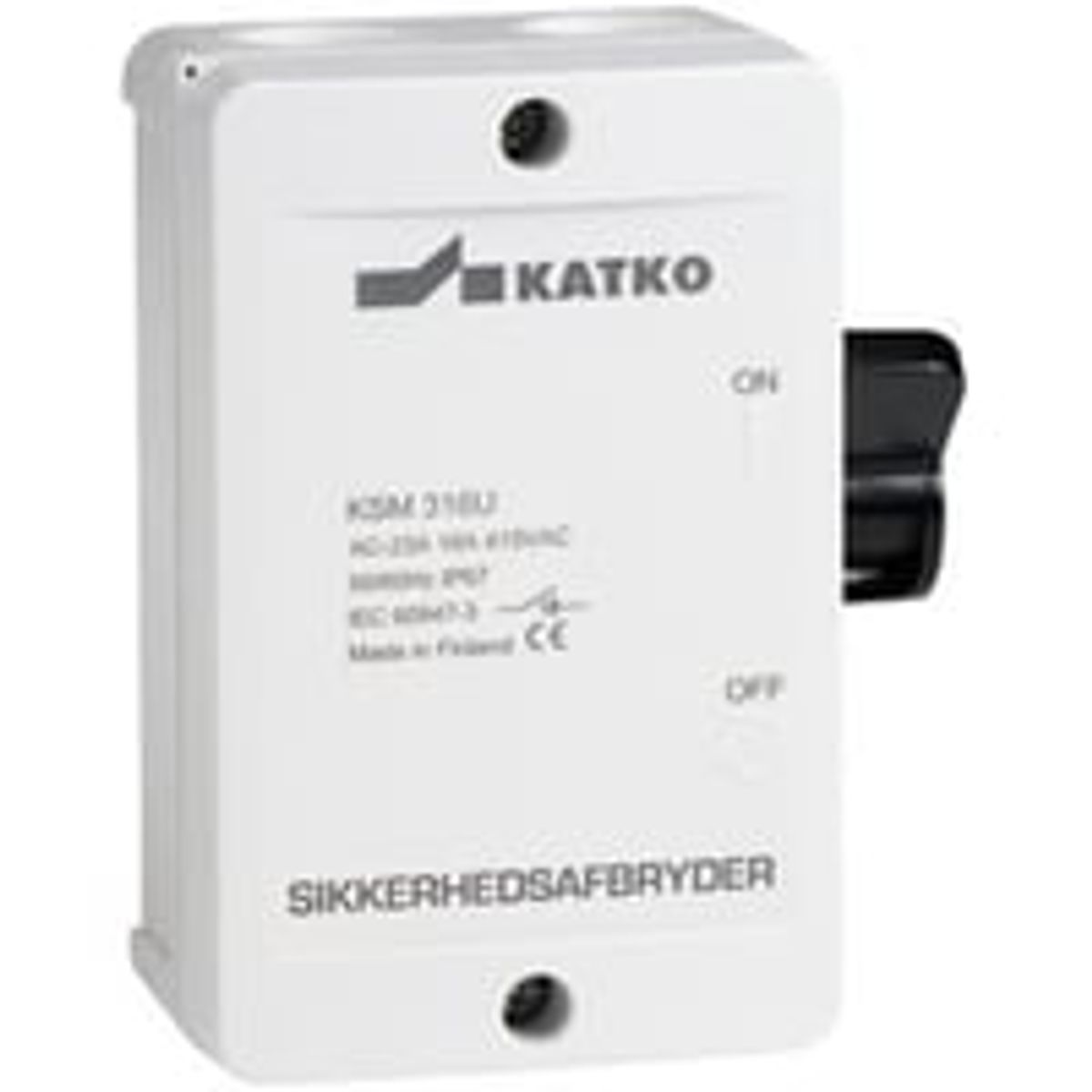 Sikkerhedsafbryder KSM, 16A, 3P, med forskruninger - MTO Electric