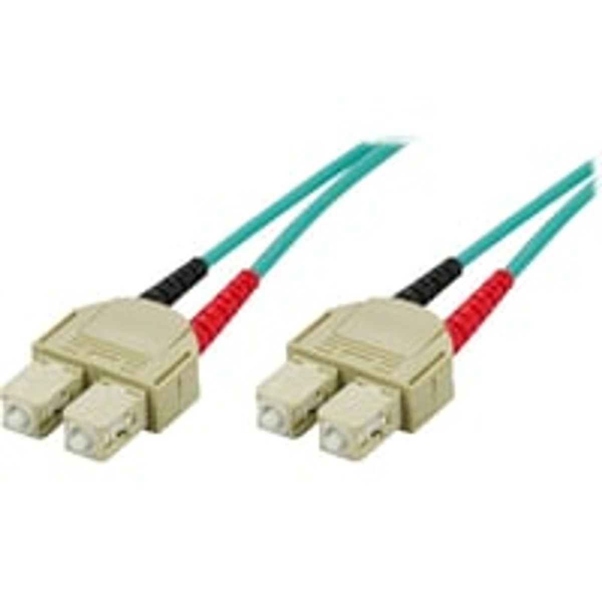 DELTACO fiberkabel, SC - SC, 50/125, OM3, duplex, multimode, 10