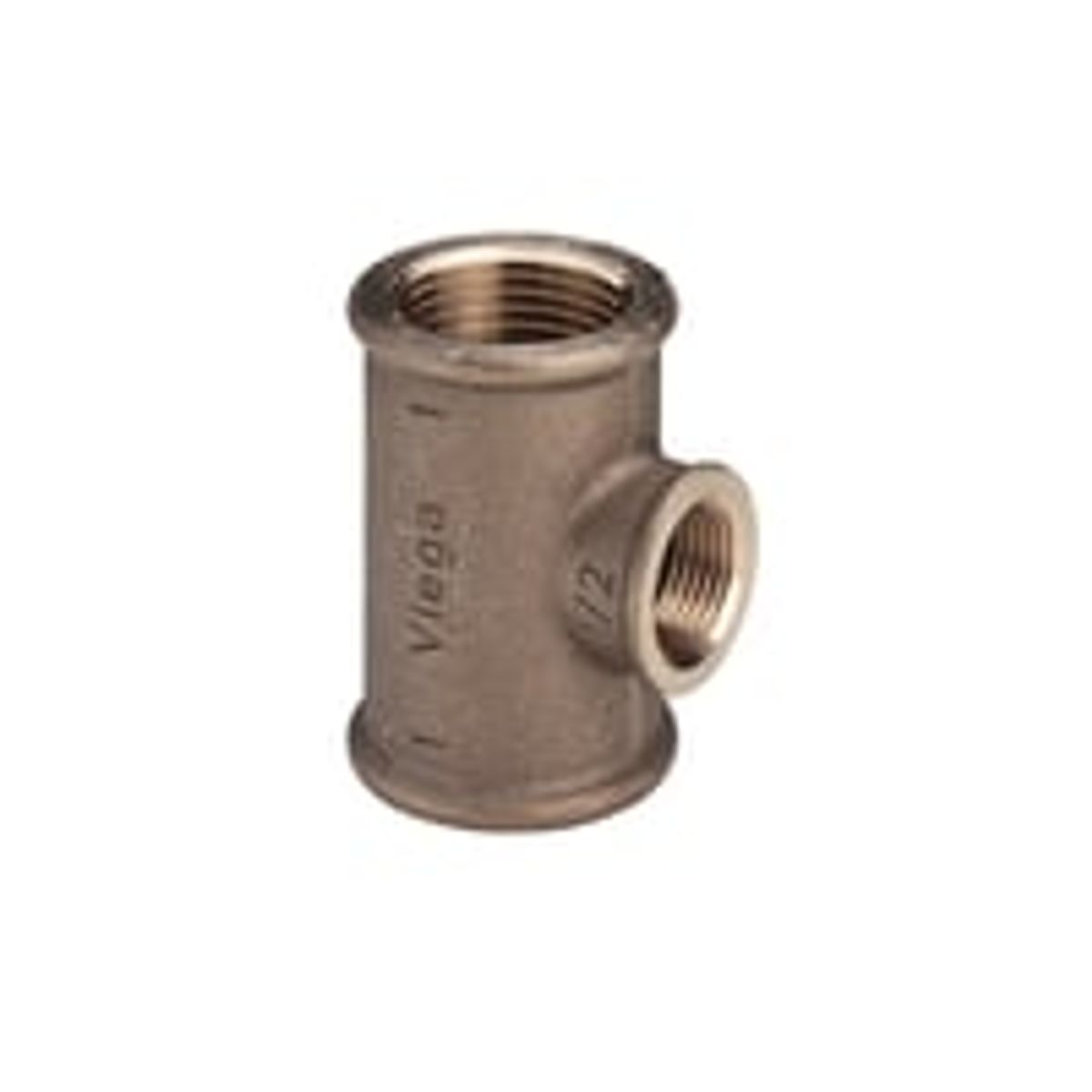 1/2" T-stykke, Rdgods, Silicium Bronze