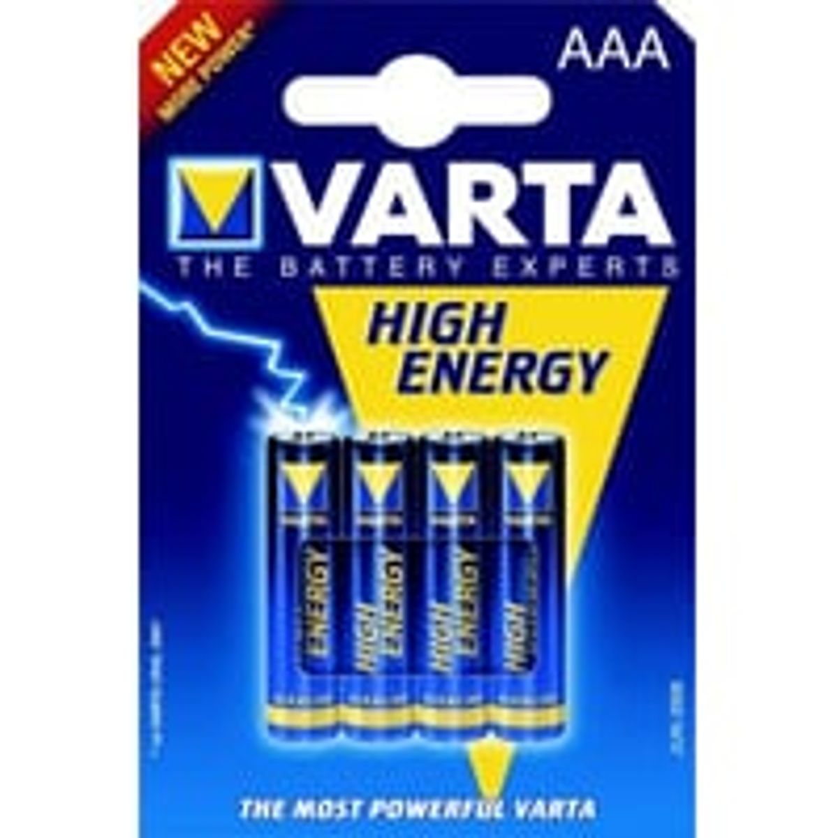 Varta Alkaline High Energy - AAA batteri - 4 stk.