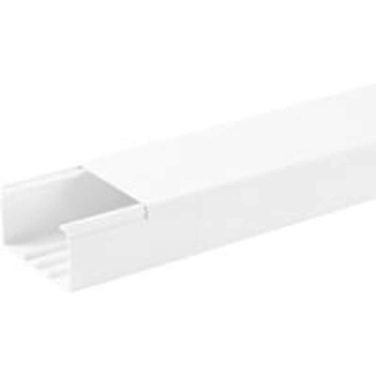 OBO Kabelkanal WDK - Kanalbund med lg, 40 x 108,5 mm (WDK40110), renhvid - 2 meter