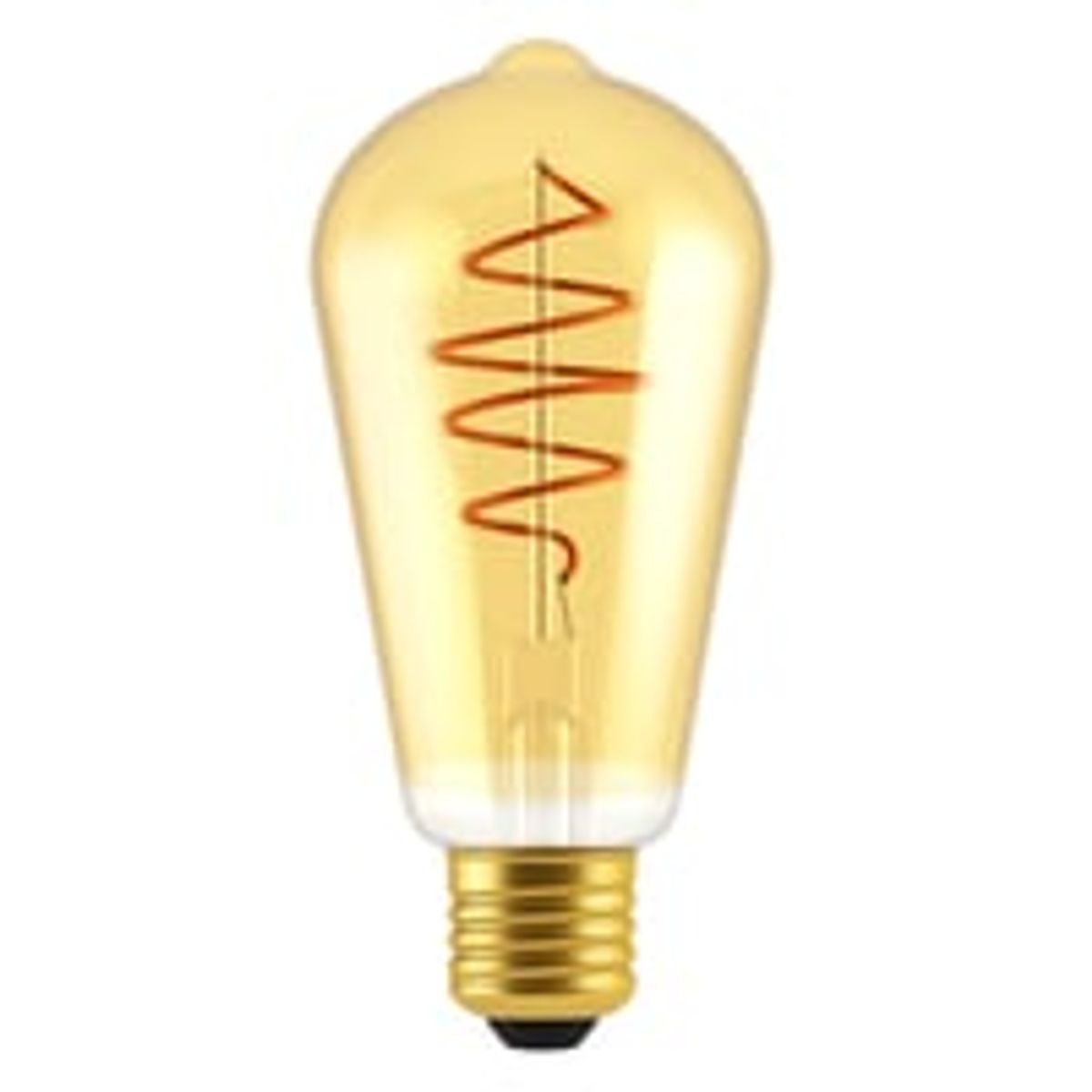 LED-pre E27 ST64 Spiral Edison 5W, Dmpbar, Guld - Nordlux