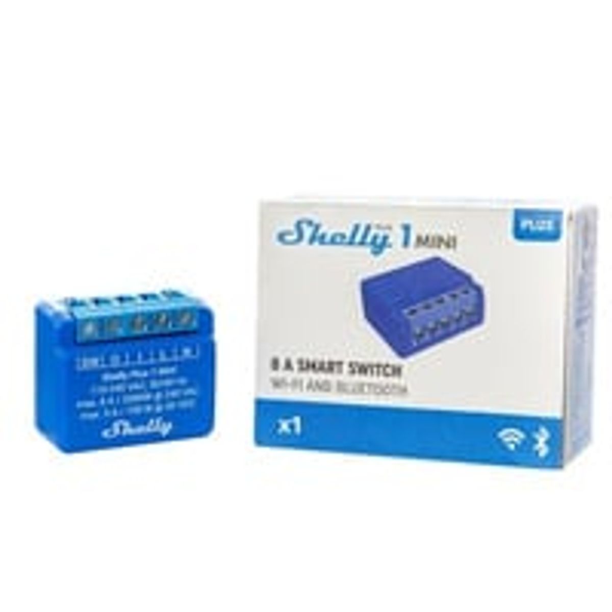 Shelly Plus 1 Mini (GEN 3) WiFI rel med potentialfrit kontaktst (230VAC)