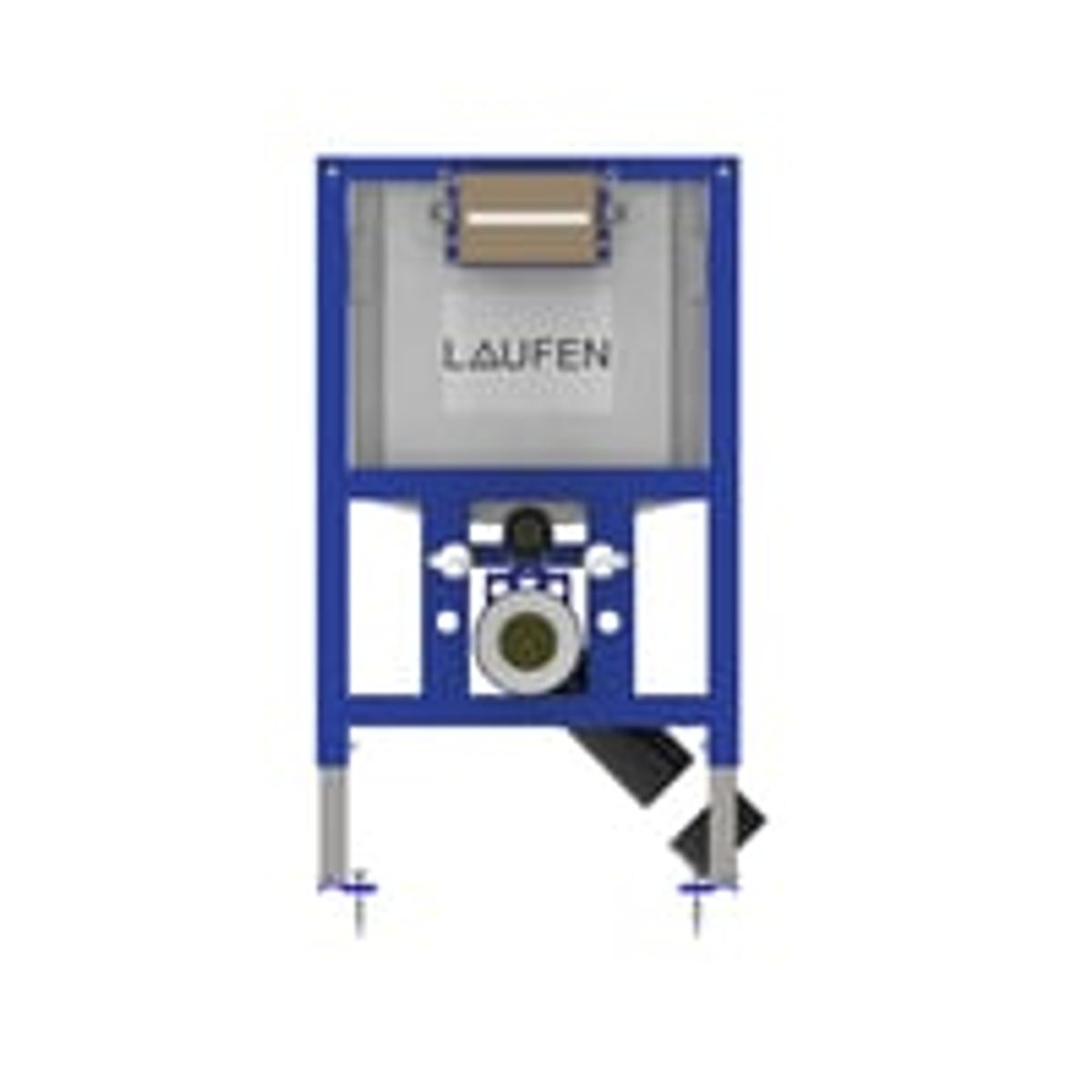 Laufen LIS indbygningscisterne, 82 cm, top/frontbetjent, 4,5/3 l