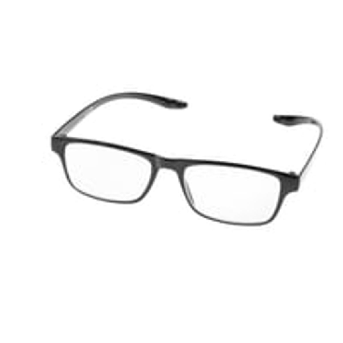 See-Cardt sort lsebrille med styrke +2.0