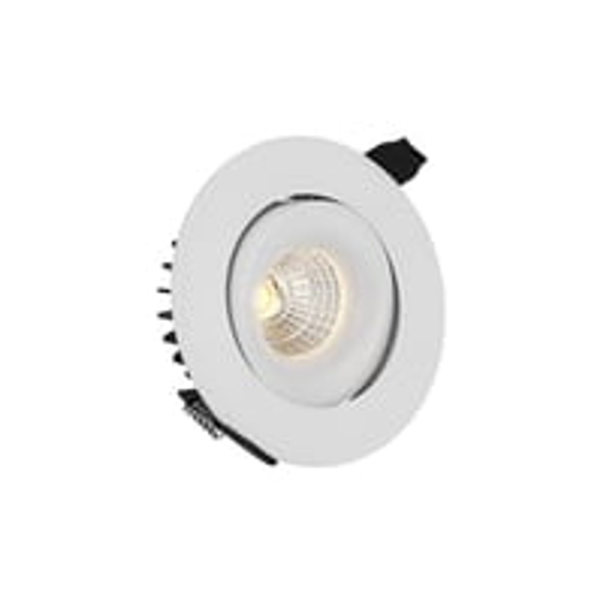 LEDlife 9W Indbygningsspot, 9,5 cm hul, 11,5 cm, RA90, hvid kant, 12V-24V