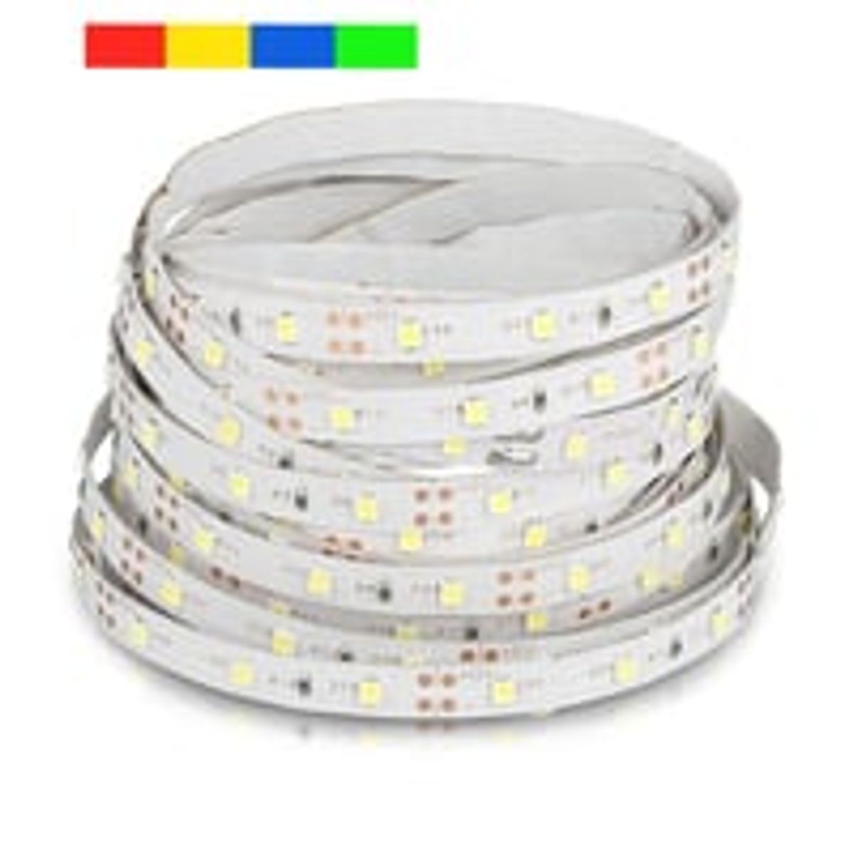 V-Tac 3,6W/m LED strip - 5m, 60 LED pr. meter, Farvet lys