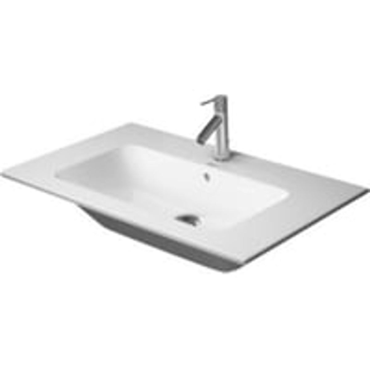 Duravit ME Starck vask, 830 x 490 mm, med hanehul og overlb