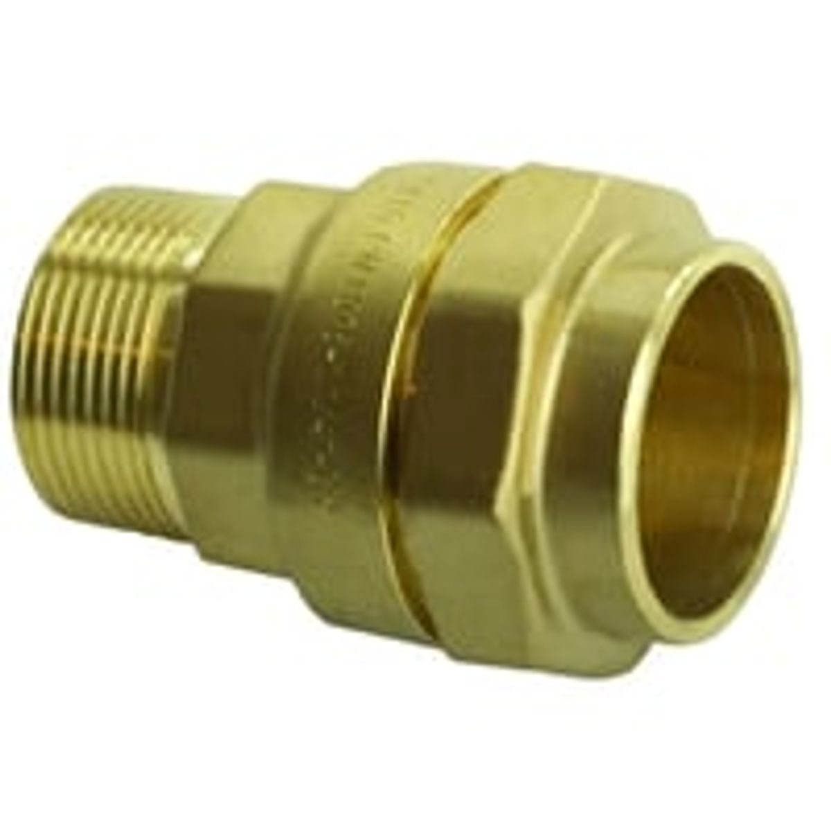 Isiflo 20 mm x 1/2" overgang med nippel, messing, PN16