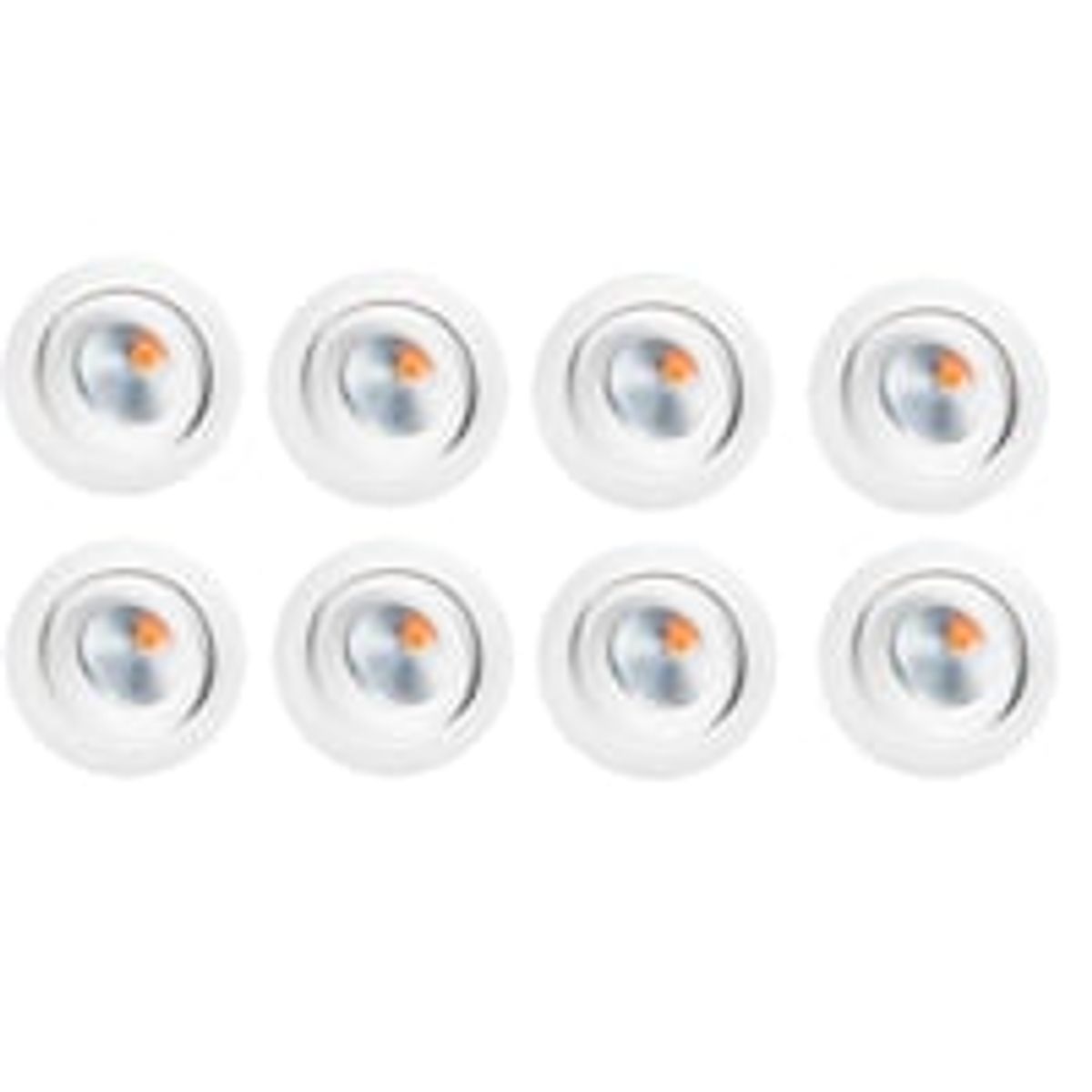 SG LED-spot, Junistar ECO Isosafe, hvid, 3000K, 7W, 230V, 42, 8-pak