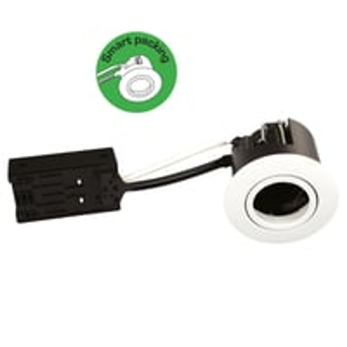 Luna Quick Install GU10, 230V, mat hvid, 10 stk. - Scan Products