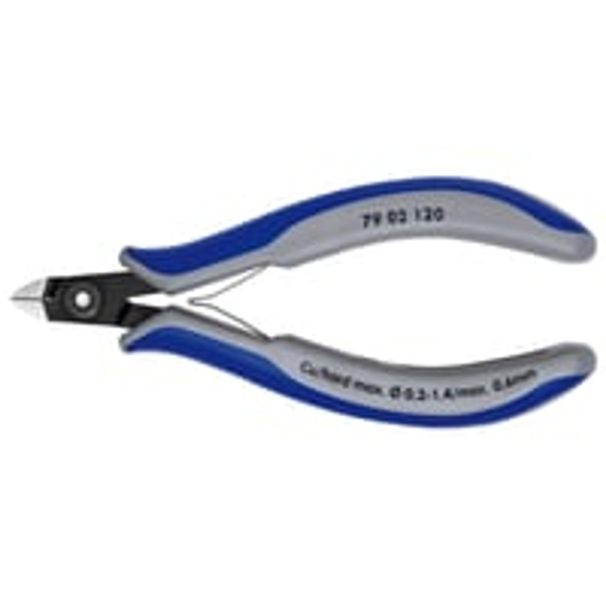 Knipex Prcisions Elektronik Skvbider, Mini Hoved, Skr med Lille Facet, 120 mm