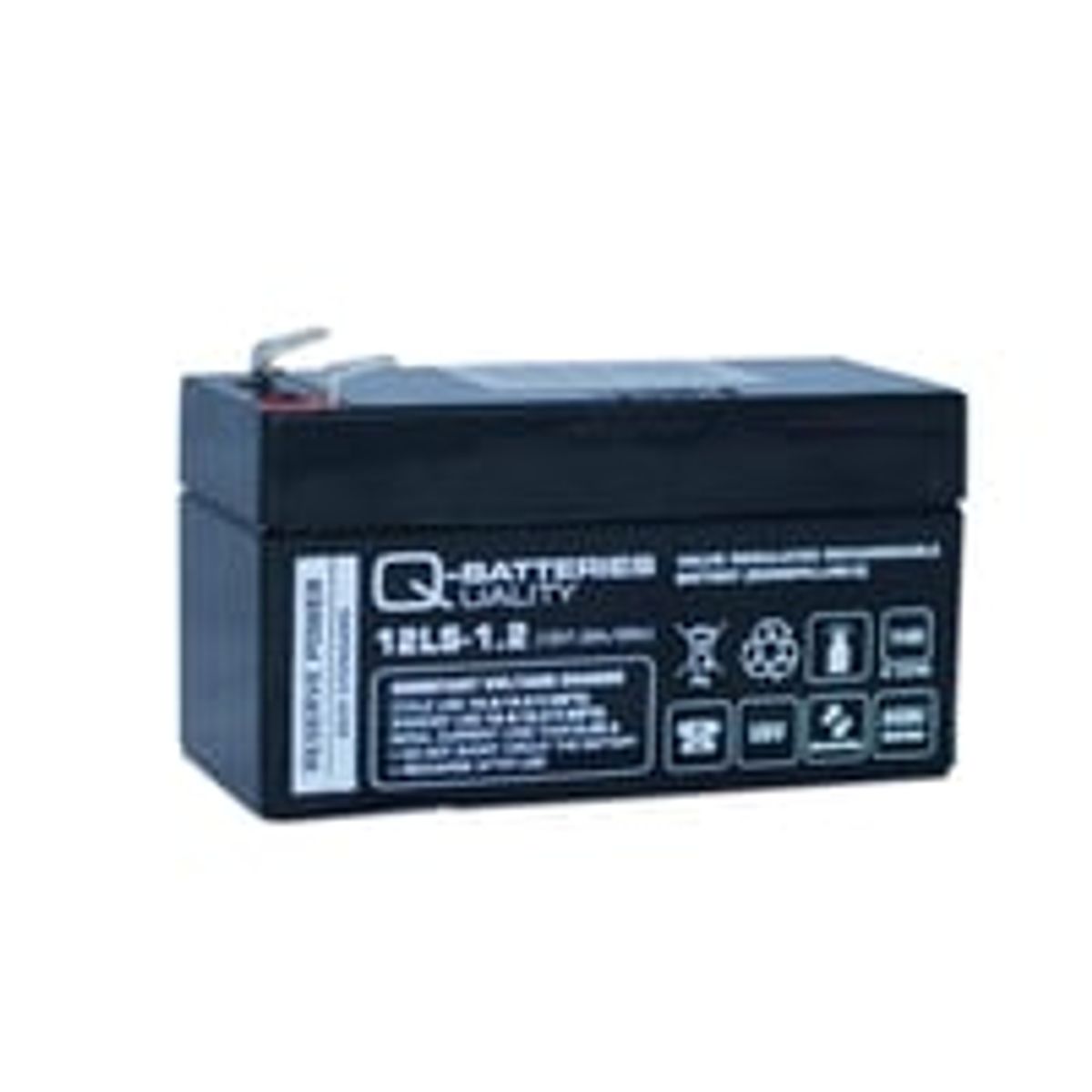 Q-Batteries 12V-1,2Ah blybatteri, 97x43x52