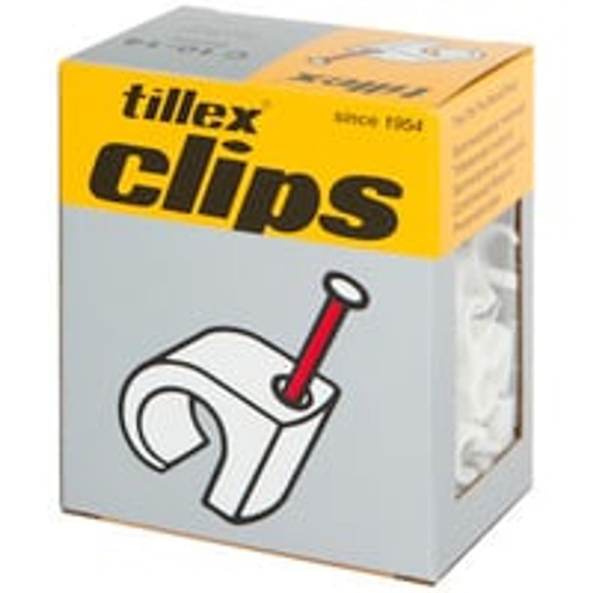 Clips 10-14/30 mm hvid (100)