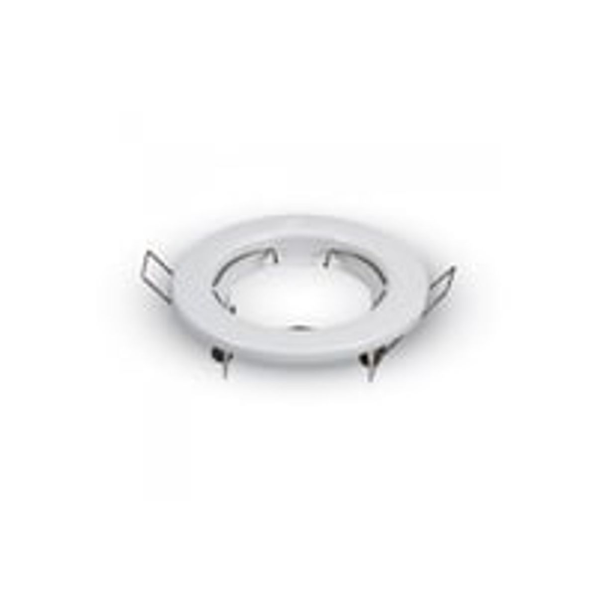 Downlight kit uden lyskilde - 6,5 cm hul, 8 cm ml, blank hvid, vlg MR16 eller GU10 fatning