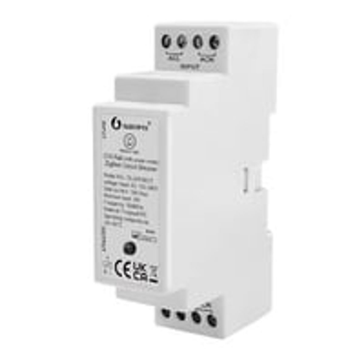 ZigBee rel, 12A, DIN-skinne - Gledopto Pro (restsalg)