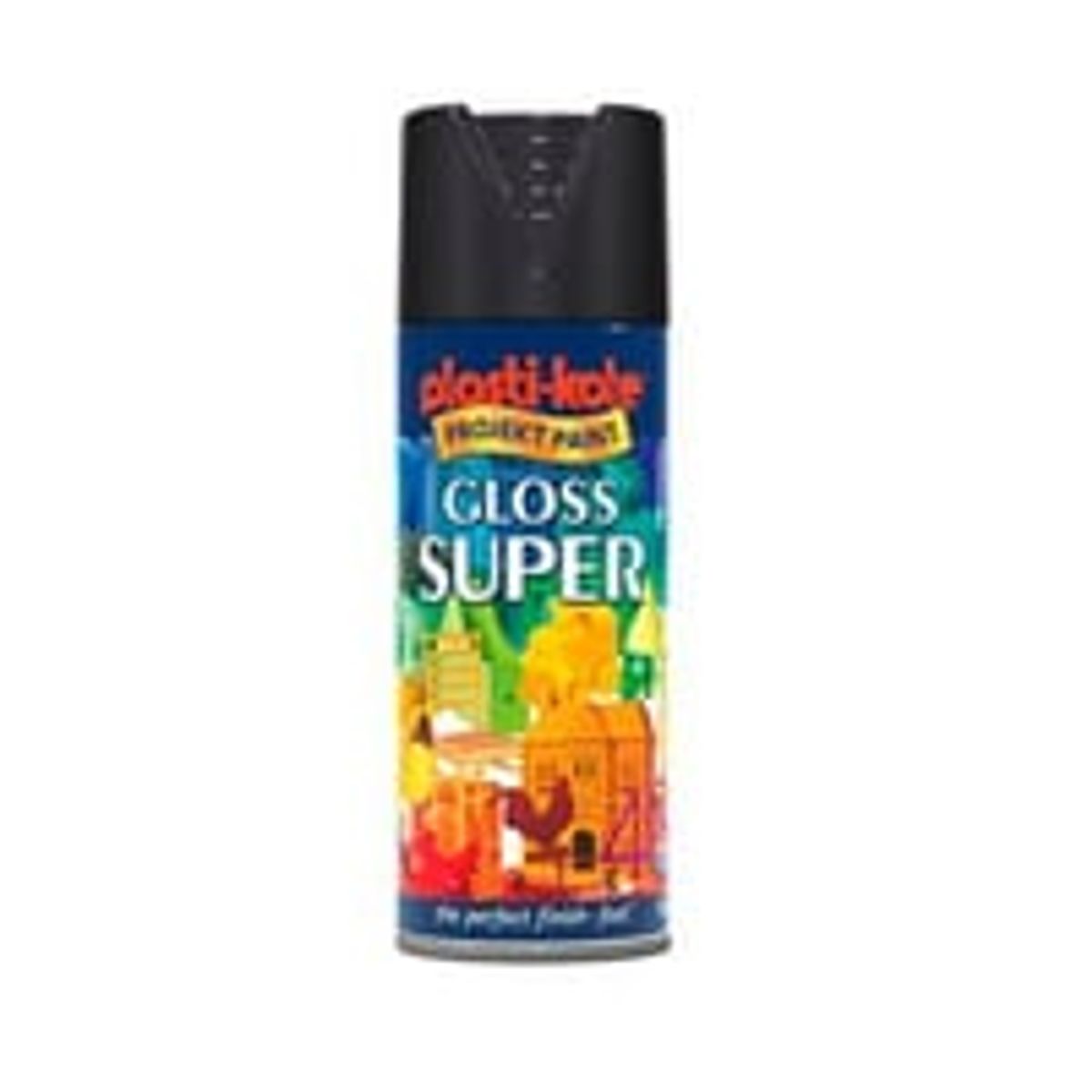 Borup Super Spraymaling Sort Blank 9005b, 400 ml