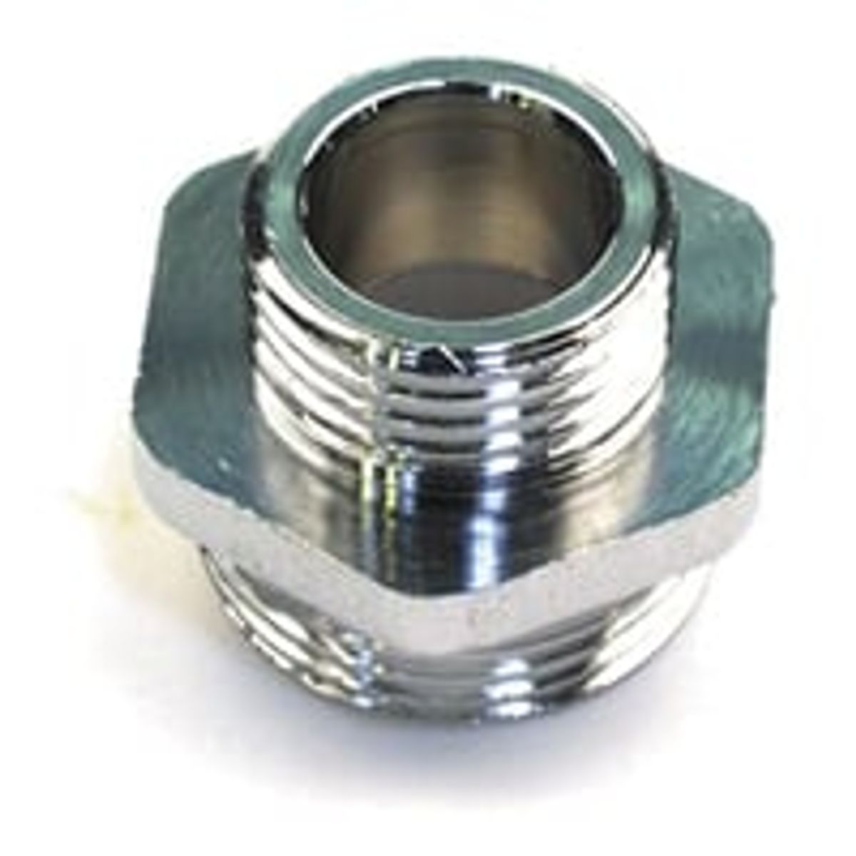 Brystnippel, 3/4" - 1/2", forkromet messing