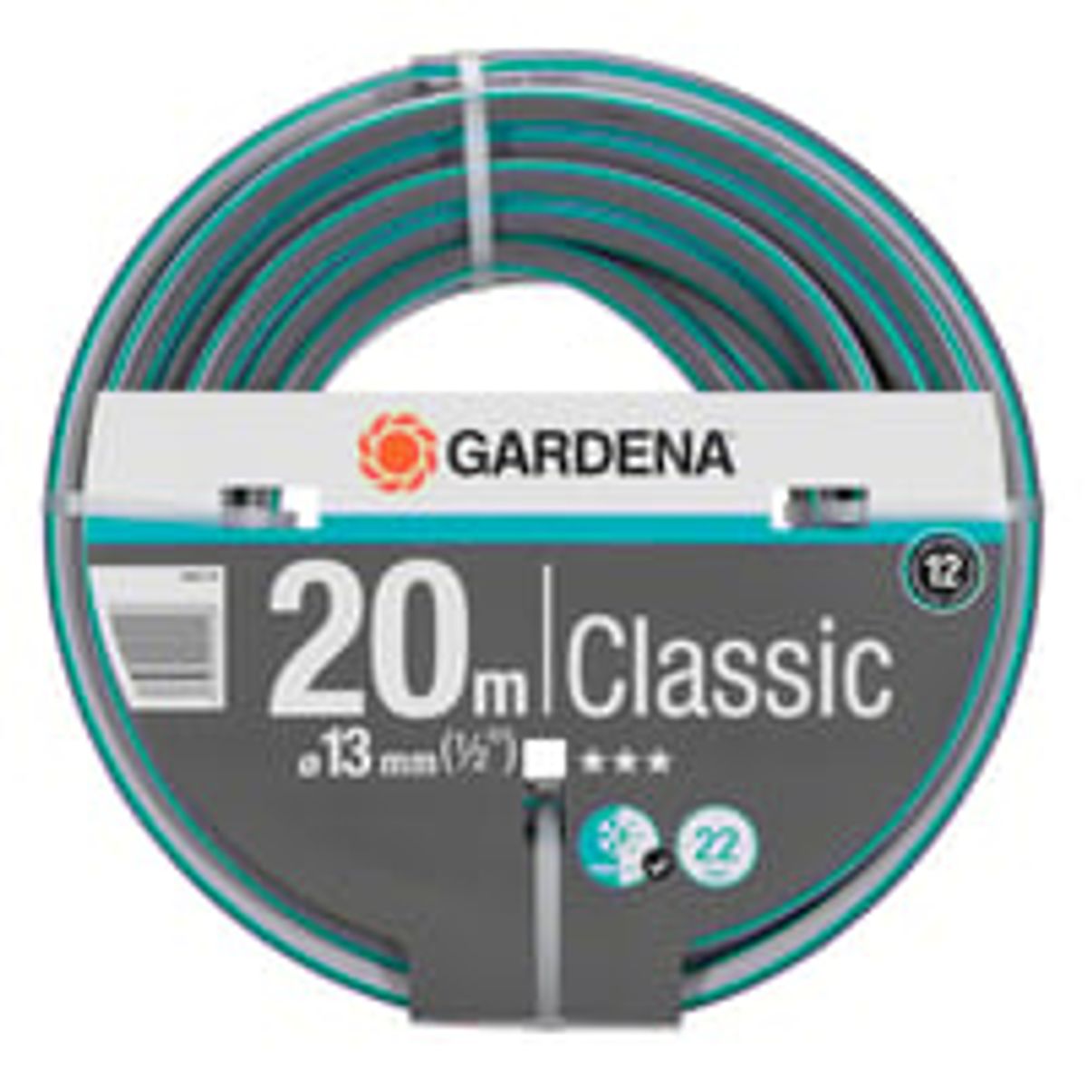 Gardena Classic slange, 13 mm, 1/2", 20 m