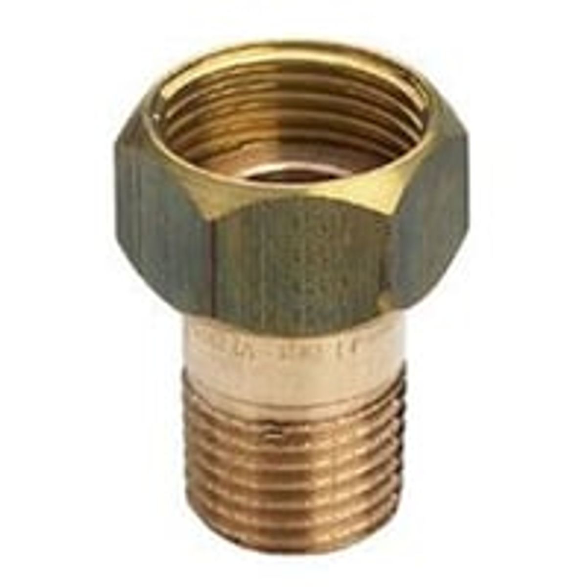 Viega forskruning med omlber, 1/2" x 3/4", rdgods silicium bronze