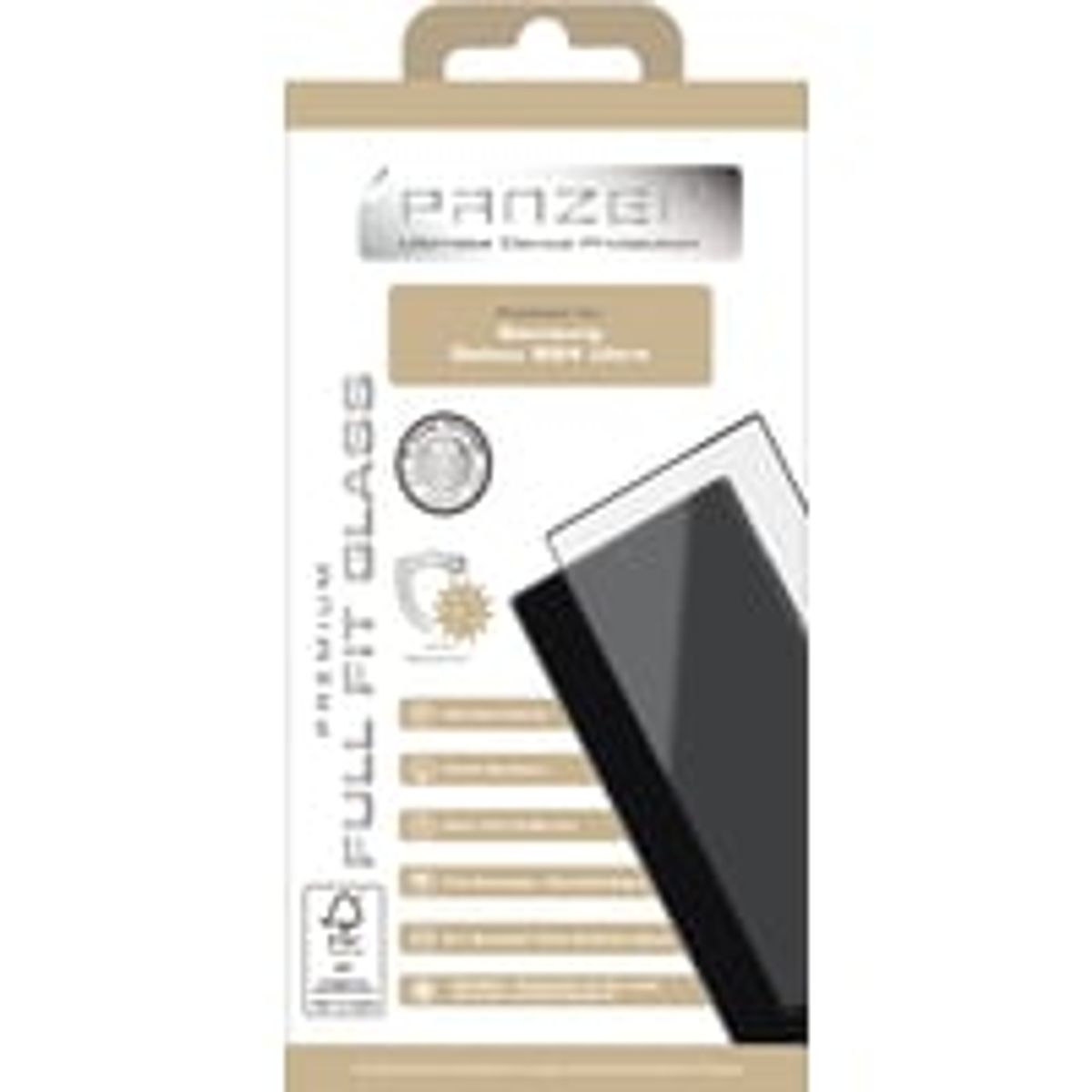 PANZER Premium Full-Fit Glass, Samsung Galaxy S24 Ultra, sort