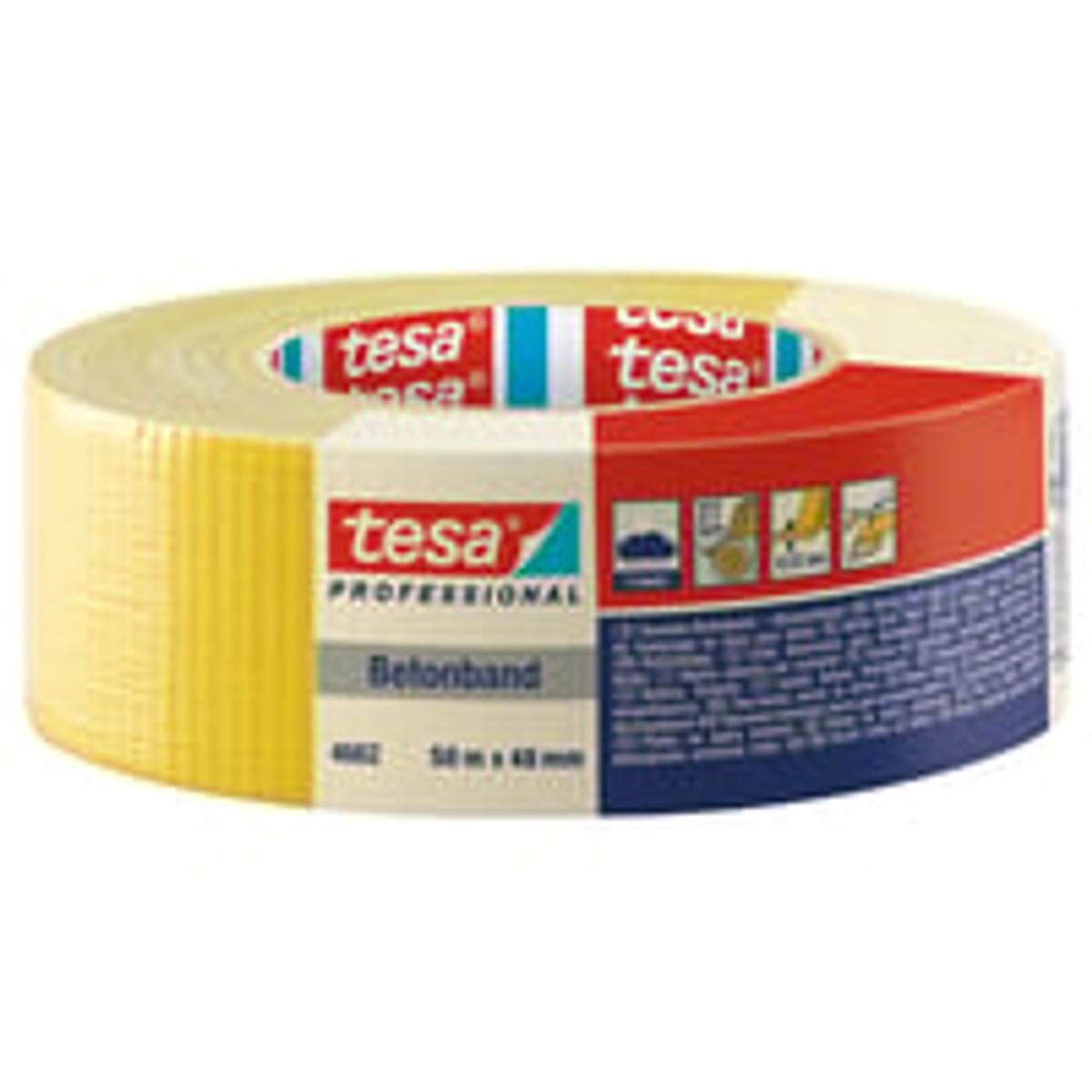 Tesa lrredstape 4662 PRO, 48 mm x 50 m, gul